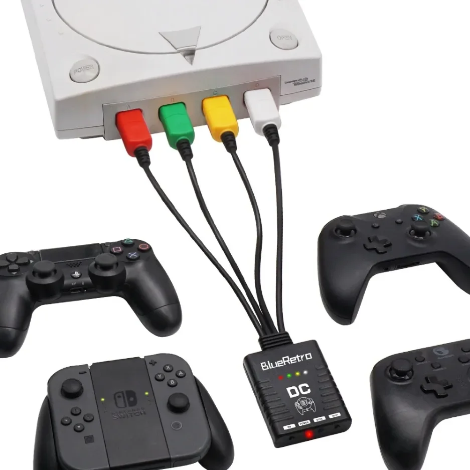 Gaming Console Buttons - อะแดปเตอร์คอนโทรลเลอร์ไร้สาย RetroScaler BlueRetro สำหรับเครื่องเล่นเกม SEGA DreamCast